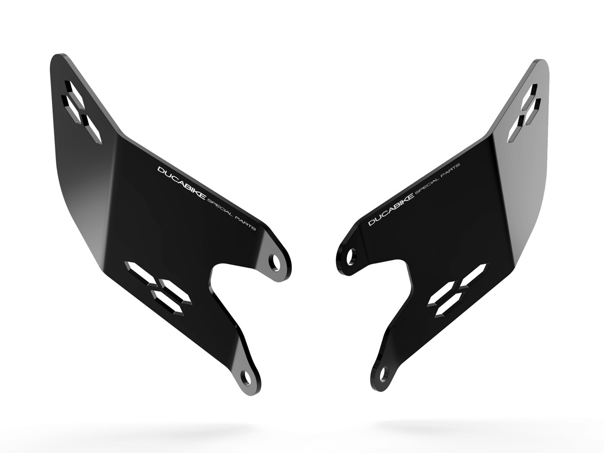 DBK Special Parts (Ducabike) Aluminum Heel guards for OE and DBK Special Parts (Ducabike)'s Adjustable Rearsets for the Ducati Hypermotard 950 / SP DBK Special Parts (Ducabike) Aluminum Heel guards for OE and DBK Special Parts (Ducabike)'s Adjustable Rearsets for the Ducati Hypermotard 950 / SP